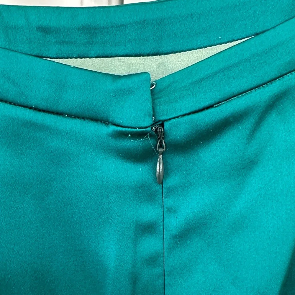 Yves Saint Laurent Teal Pencil Skirt - Picture 9 of 12